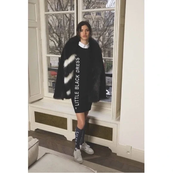 OFF-WHITE 🖤 “LITTLE BLACK DRESS” Sweater Mini Dress